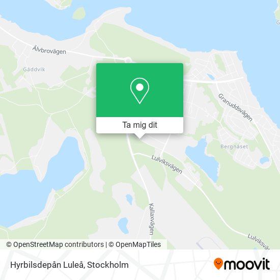 Hyrbilsdepån Luleå karta