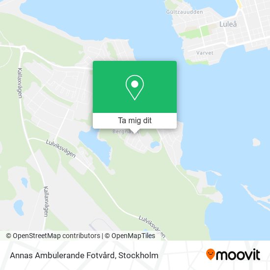 Annas Ambulerande Fotvård karta