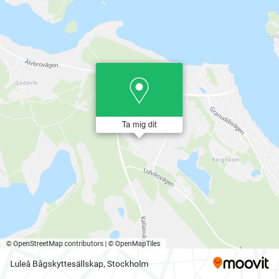 Luleå Bågskyttesällskap karta