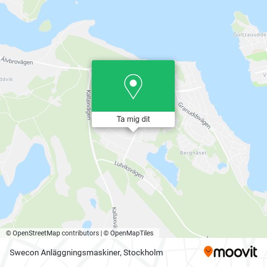 Swecon Anläggningsmaskiner karta