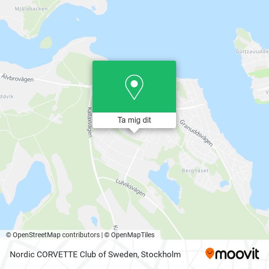 Nordic CORVETTE Club of Sweden karta