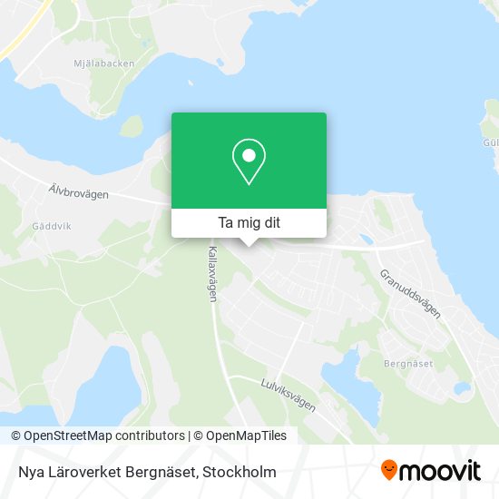 Nya Läroverket Bergnäset karta