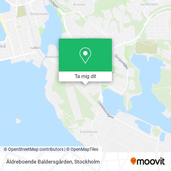Äldreboende Baldersgården karta