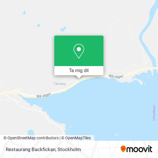 Restaurang Backfickan karta