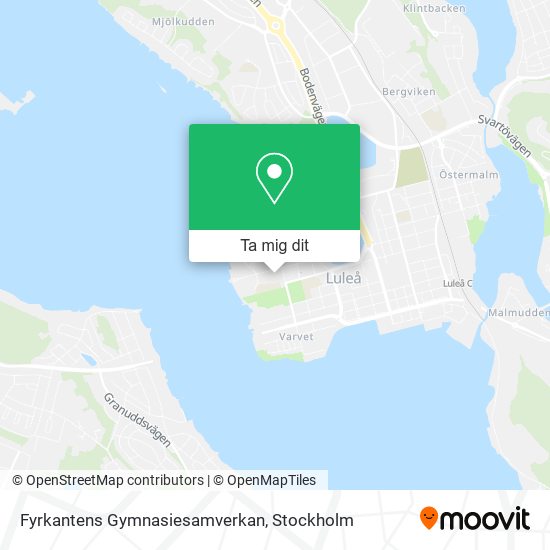 Fyrkantens Gymnasiesamverkan karta