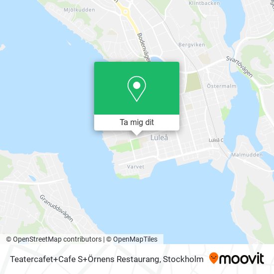 Teatercafet+Cafe S+Örnens Restaurang karta