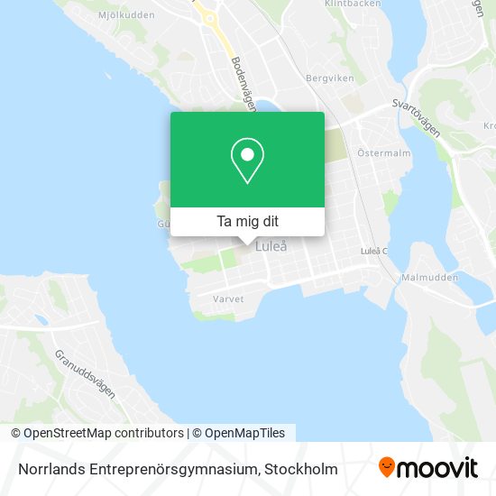 Norrlands Entreprenörsgymnasium karta