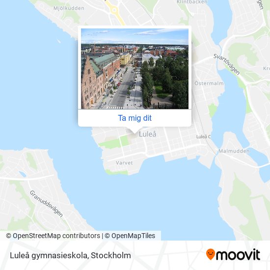 Luleå gymnasieskola karta