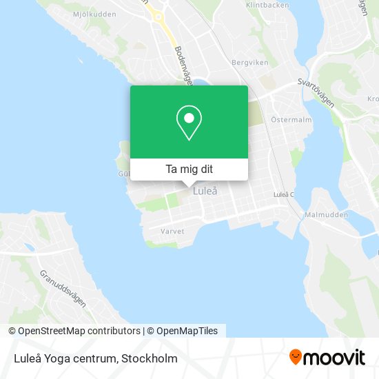 Luleå Yoga centrum karta