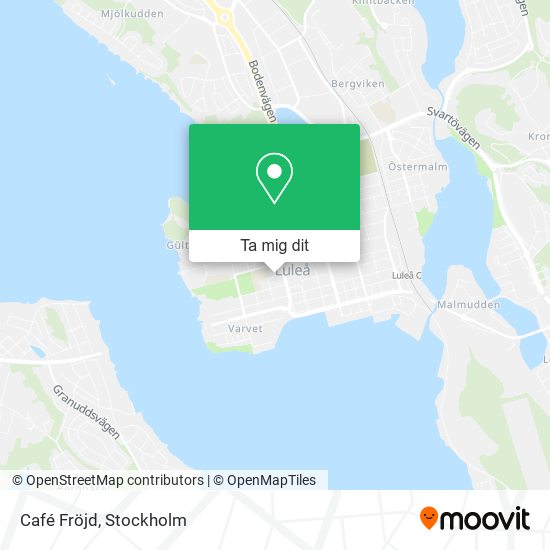 Café Fröjd karta