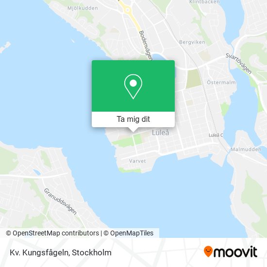 Kv. Kungsfågeln karta