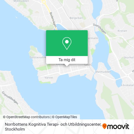 Norrbottens Kognitiva Terapi- och Utbildningscenter karta