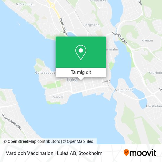 Vård och Vaccination i Luleå AB karta