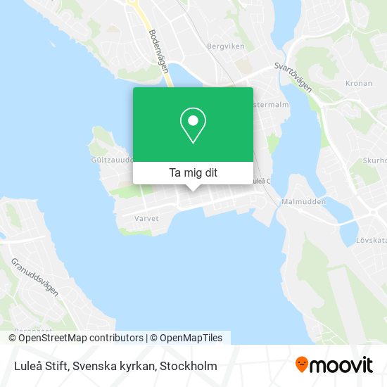 Luleå Stift, Svenska kyrkan karta