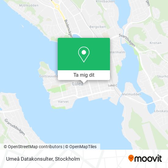 Umeå Datakonsulter karta