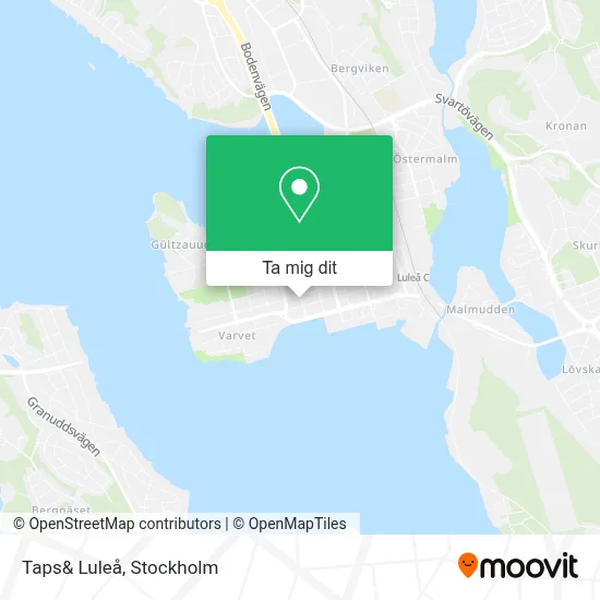 Taps& Luleå karta