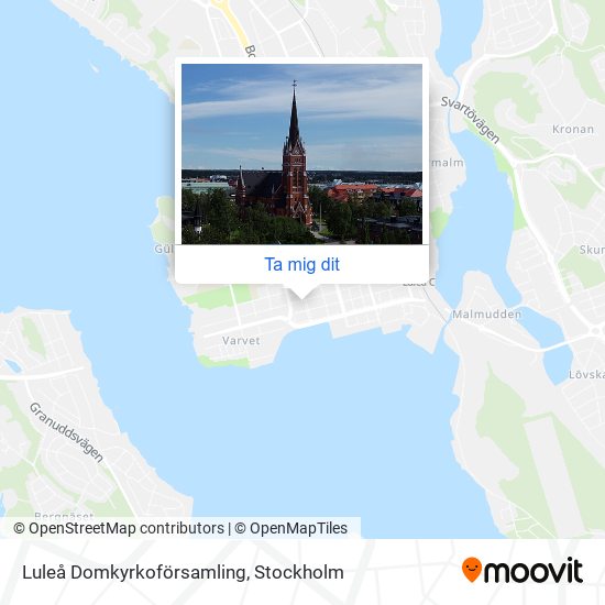 Luleå Domkyrkoförsamling karta