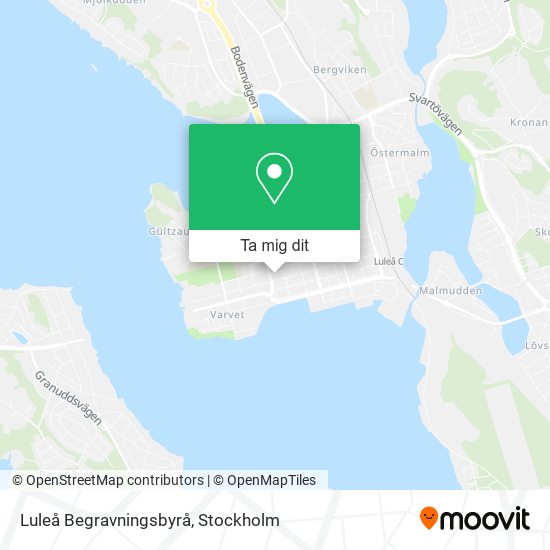 Luleå Begravningsbyrå karta