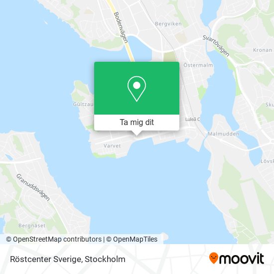 Röstcenter Sverige karta