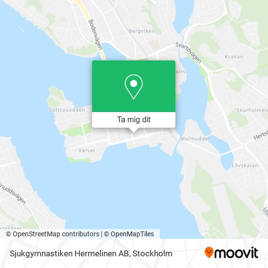 Sjukgymnastiken Hermelinen AB karta