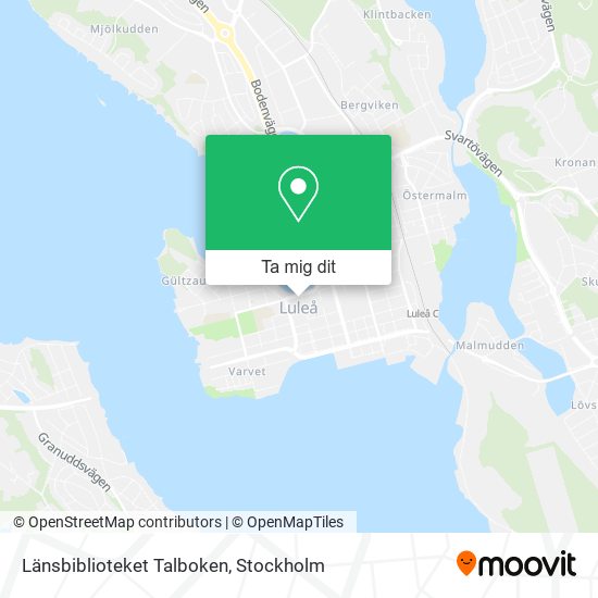 Länsbiblioteket Talboken karta