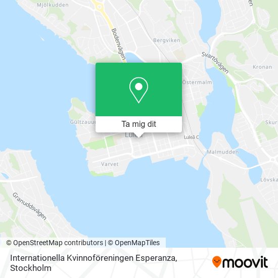 Internationella Kvinnoföreningen Esperanza karta