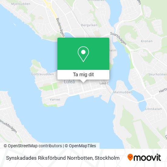 Synskadades Riksförbund Norrbotten karta