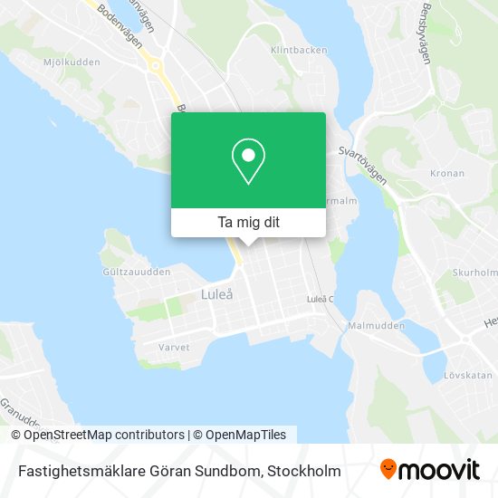 Fastighetsmäklare Göran Sundbom karta