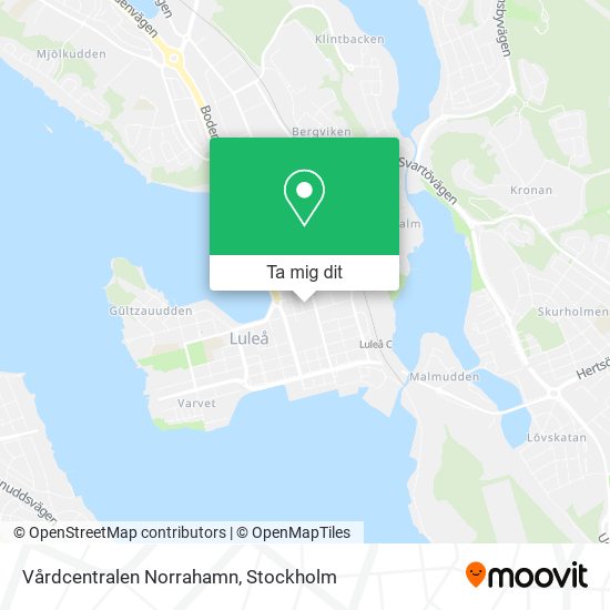 Vårdcentralen Norrahamn karta