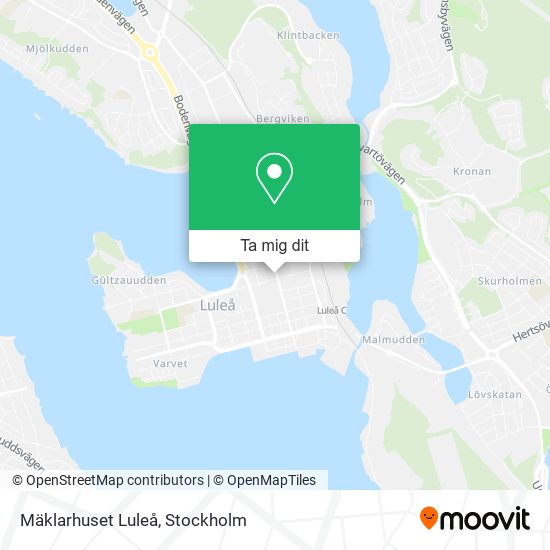 Mäklarhuset Luleå karta