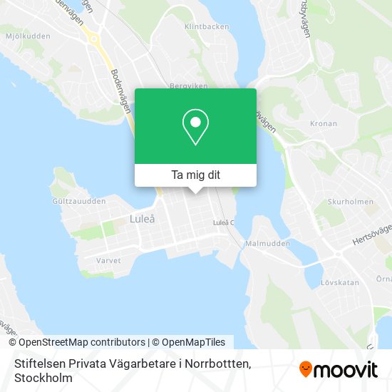 Stiftelsen Privata Vägarbetare i Norrbottten karta