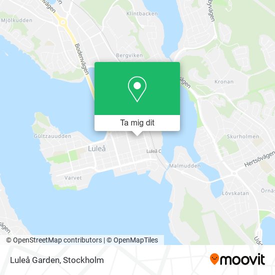 Luleå Garden karta