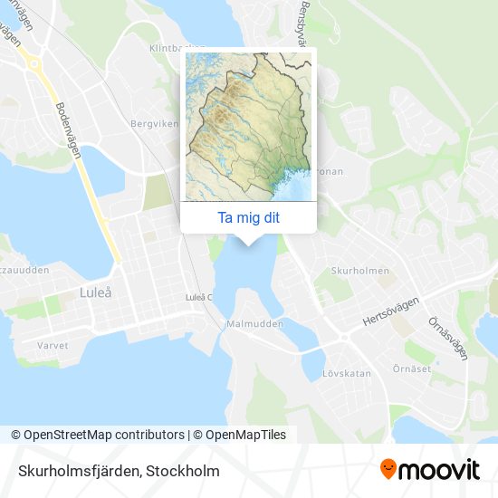 Skurholmsfjärden karta