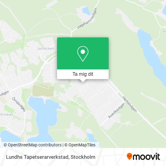 Lundhs Tapetserarverkstad karta