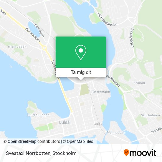 Sveataxi Norrbotten karta