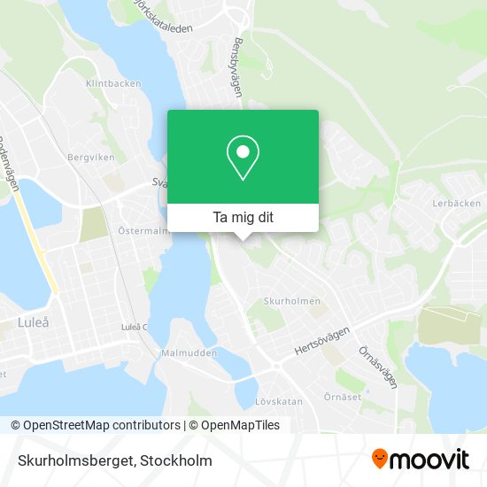 Skurholmsberget karta