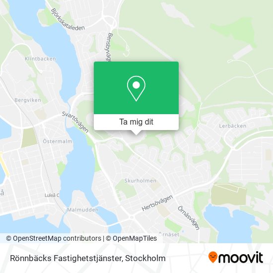 Rönnbäcks Fastighetstjänster karta