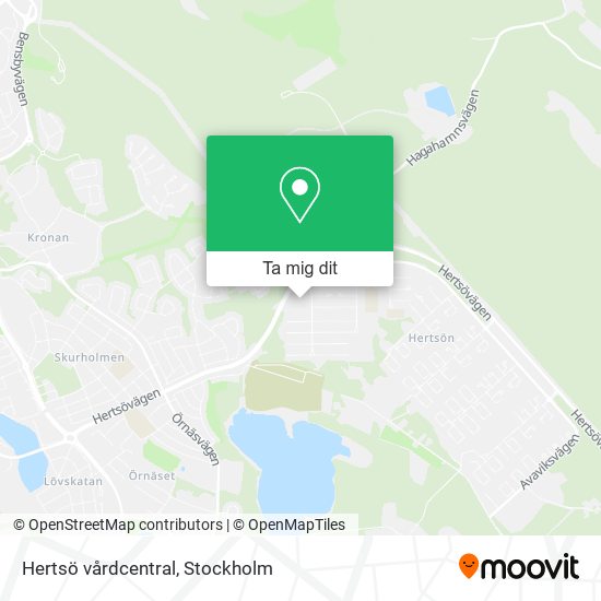 Hertsö vårdcentral karta