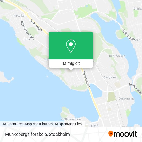 Munkebergs förskola karta