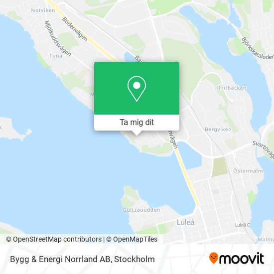 Bygg & Energi Norrland AB karta