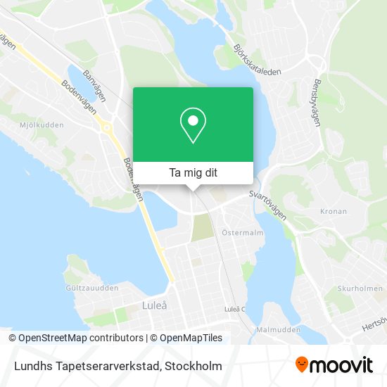 Lundhs Tapetserarverkstad karta