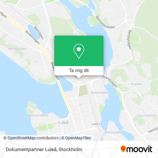 Dokumentpartner Luleå karta