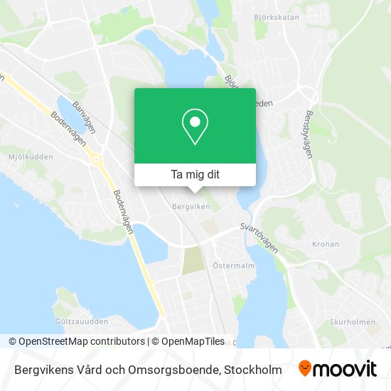 Bergvikens Vård och Omsorgsboende karta
