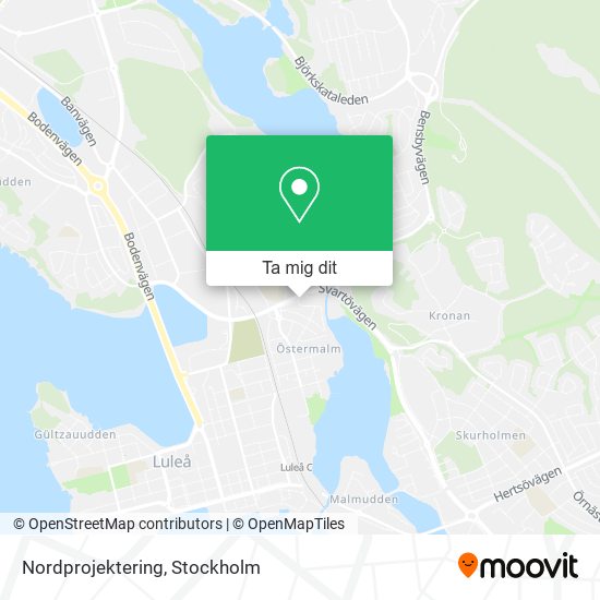 Nordprojektering karta