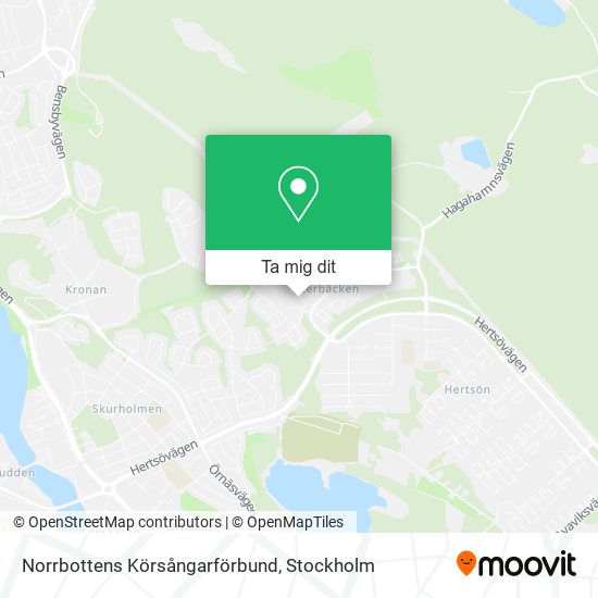 Norrbottens Körsångarförbund karta