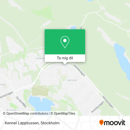Kennel Lapptussen karta