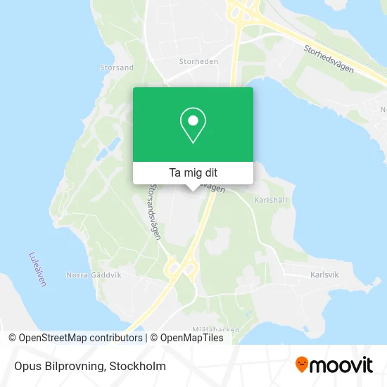 Opus Bilprovning karta