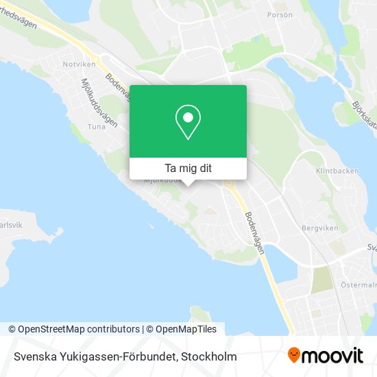 Svenska Yukigassen-Förbundet karta