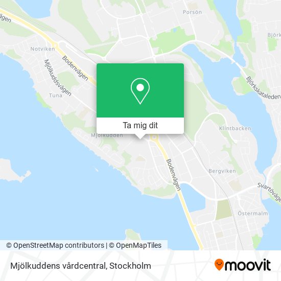 Mjölkuddens vårdcentral karta