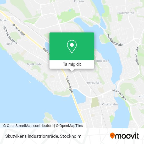 Skutvikens industriområde karta